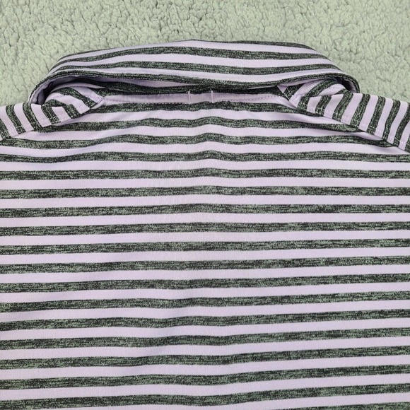 Nike Polo Shirt Men's Large Purple Black Tour Performance Golfer Golf Dri-Fit - Picture 8 of 12